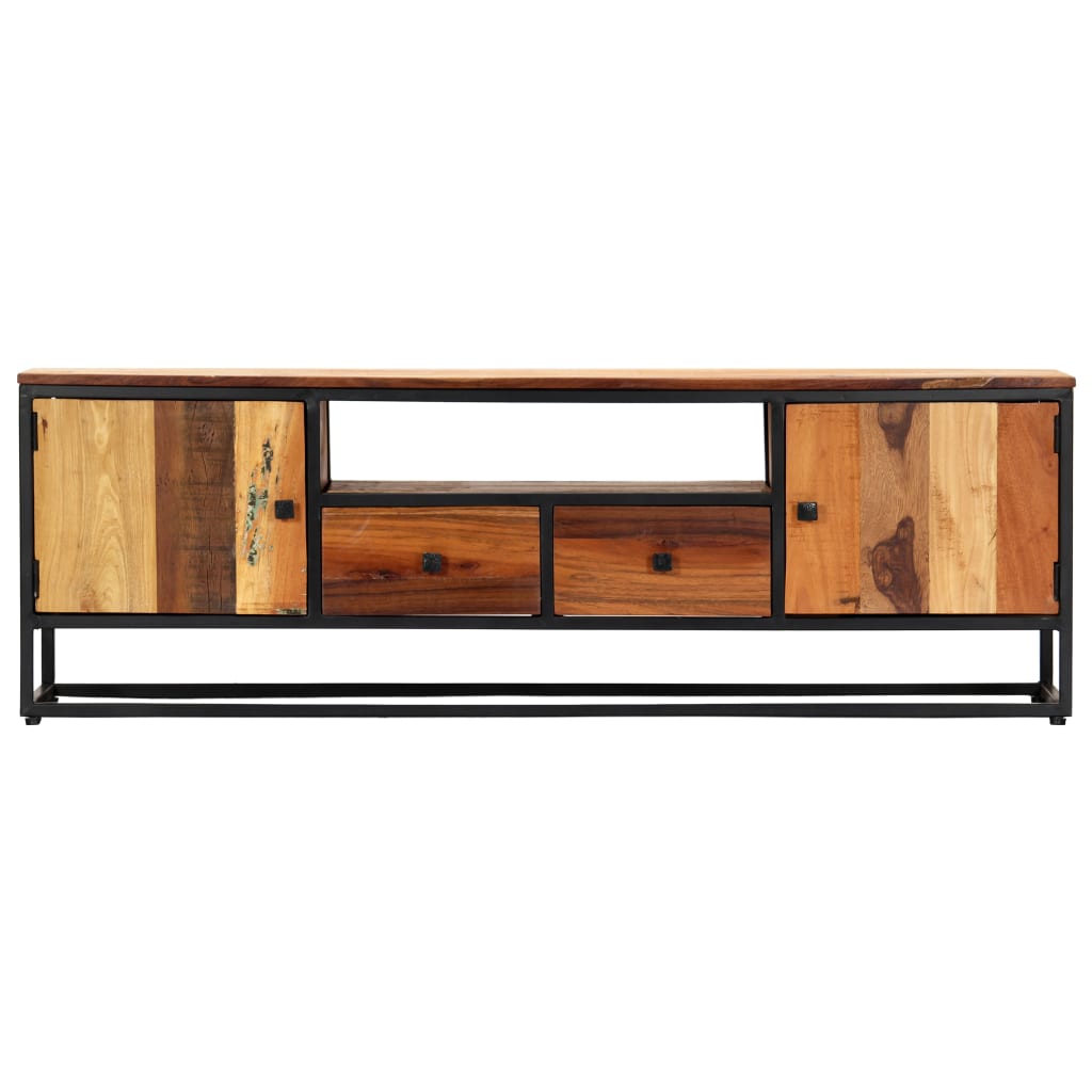 Mobile Porta TV-Mobile per TV-Credenza TV 120x30x40 cm in Legno Massello di Recupero 349241