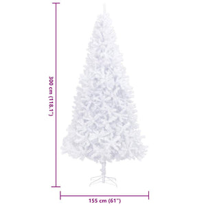 Albero di Natale Artificiale 300 cm Bianco 284292