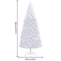 Albero di Natale Artificiale 400 cm Bianco 284294