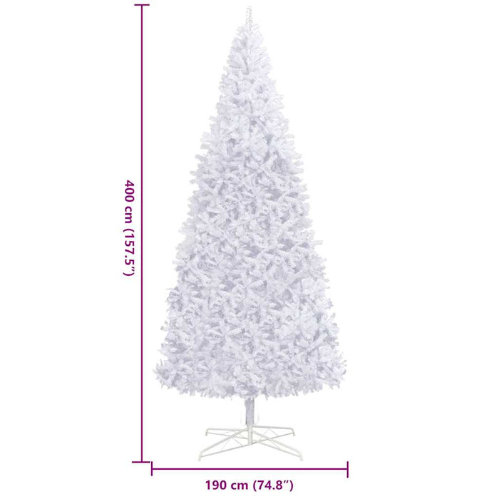 Albero di Natale Artificiale 400 cm Bianco 284294