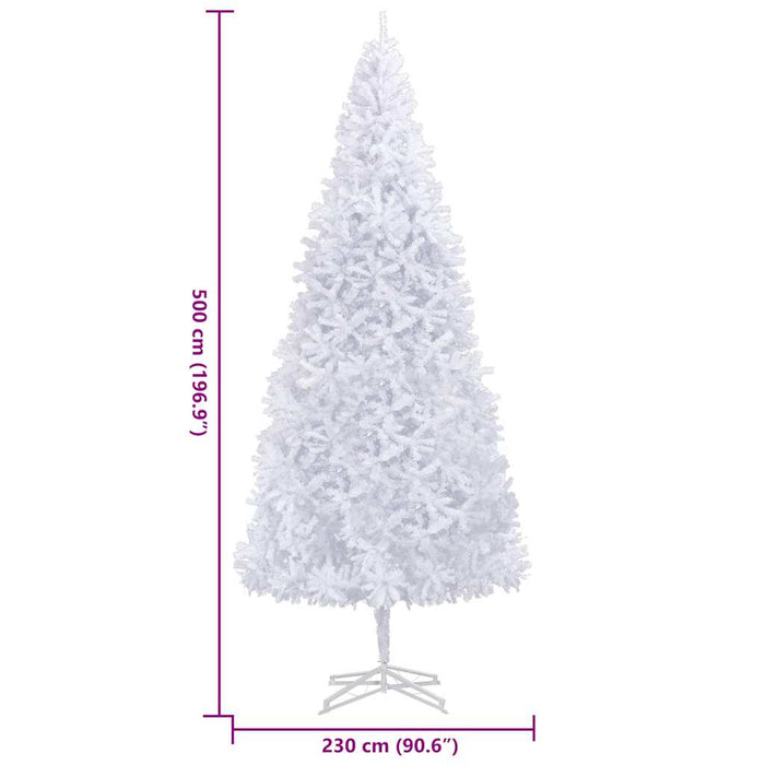 Albero di Natale Artificiale 500 cm Bianco 284296