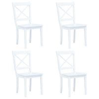 Set da Pranzo 5 pz in Legno Massello di Hevea Bianco 276869