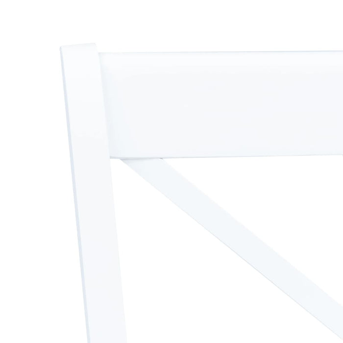 Set da Pranzo 5 pz in Legno Massello di Hevea Bianco 276869