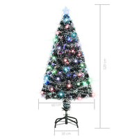Albero di Natale Preilluminato con Supporto 120 cm Fibra Ottica 284297