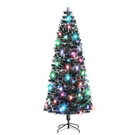 Albero di Natale Artificiale Supporto/LED 240 cm Fibra Ottica cod mxl 18101