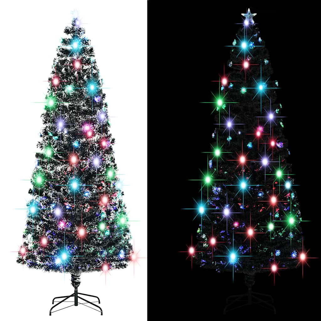 Albero di Natale Artificiale Supporto/LED 240 cm Fibra Ottica cod mxl 18101
