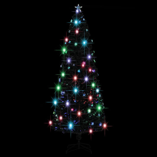 Albero di Natale Preilluminato con Supporto e LED-Albero Natalizio-Decorazioni natalizie 240 cm Fibra Ottica