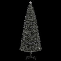 Albero di Natale Preilluminato con Supporto 240 cm Fibra Ottica 284299