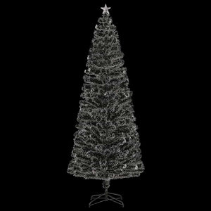 Albero di Natale Artificiale Supporto/LED 240 cm Fibra Ottica cod mxl 18101