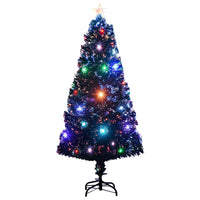 Albero di Natale Preilluminato con Supporto 120 cm Fibra Ottica 284300