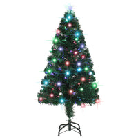 Albero di Natale Preilluminato con Supporto 120 cm Fibra Ottica 284300