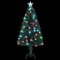 Albero di Natale Preilluminato con Supporto 120 cm Fibra Ottica 284300