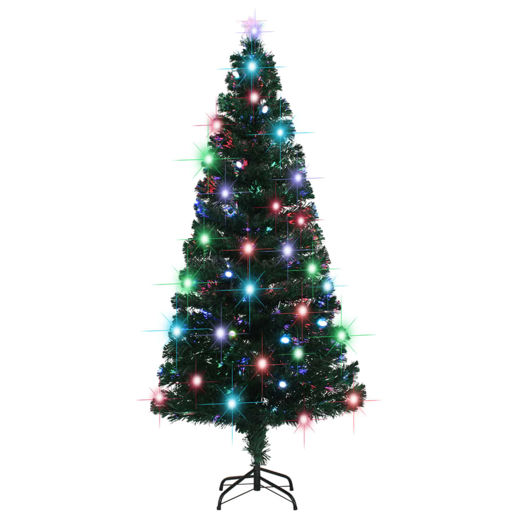 Albero di Natale Preilluminato con Supporto 180 cm Fibra Ottica 284302