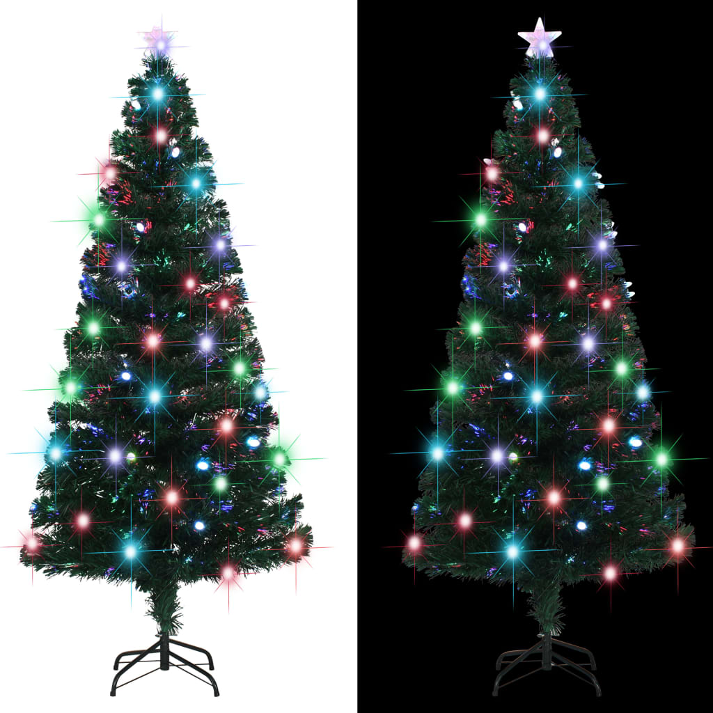 Albero di Natale Preilluminato con Supporto 180 cm Fibra Ottica 284302