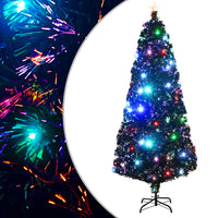 Albero di Natale Artificiale Supporto/LED 210 cm Fibra Ottica cod mxl 26616