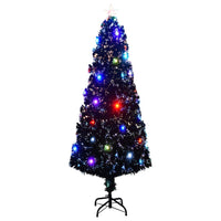 Albero di Natale Preilluminato con Supporto 240 cm Fibra Ottica 284304