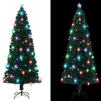 Albero di Natale Preilluminato con Supporto 240 cm Fibra Ottica 284304