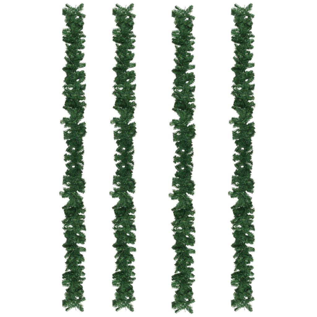 Ghirlande Natalizie 4 pz Verde 270 cm PVC 284308