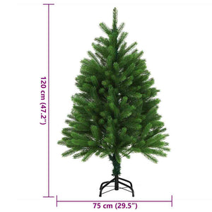 Albero di Natale Artificiale-Albero Natalizio Realistico con Punte 120 cm Verde