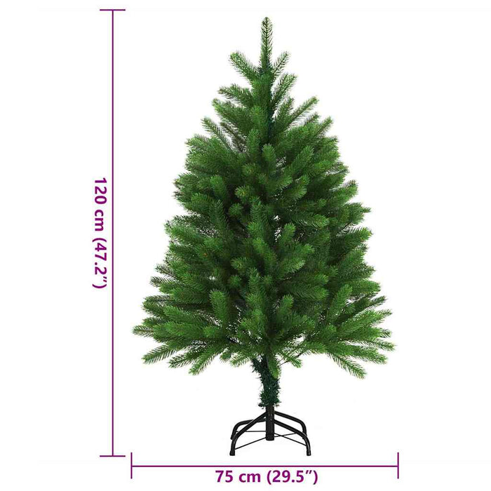 Albero di Natale Artificiale-Albero Natalizio Realistico con Punte 120 cm Verde