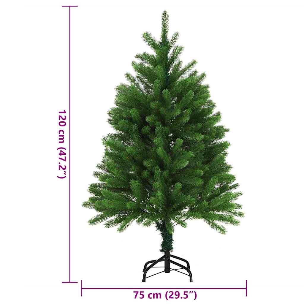 Albero di Natale Artificiale Realistico con Punte 120 cm Verde 284328
