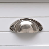 Tavolino Laterale Bianco 40x40x40 cm in Legno di Paulownia 284068