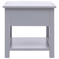 Tavolino Laterale Grigio 40x40x40 cm in Legno di Paulownia cod mxl 27067