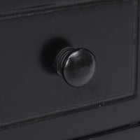 Tavolino Laterale Nero 40x40x40 cm in Legno di Paulownia 284071