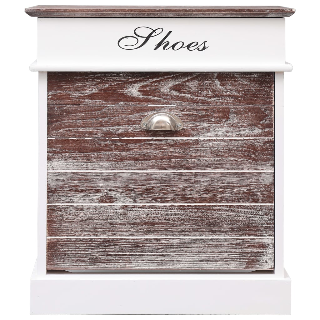 Scarpiera Marrone 50x28x58 cm in Legno di Paulownia 284082