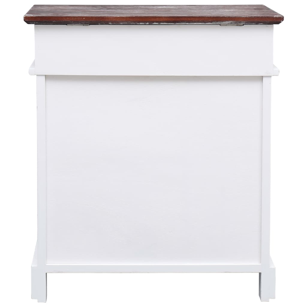 Scarpiera Marrone 50x28x58 cm in Legno di Paulownia 284082