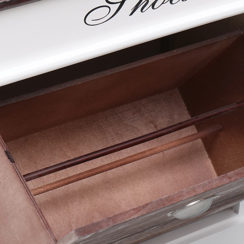 Scarpiera Marrone 50x28x58 cm in Legno di Paulownia 284082