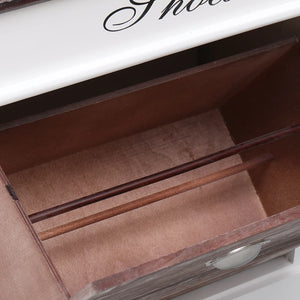 Scarpiera Marrone 50x28x58 cm in Legno di Paulownia 284082