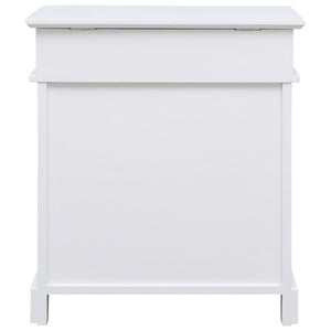 Scarpiera scarpiera mobile portaoggetti ingresso corridoio soggiorno 50 x 28 x 58 cm bianco legno di Paulownia 02_0021459