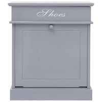 Scarpiera Grigia 50x28x58 cm in Legno di Paulownia cod mxl 42011