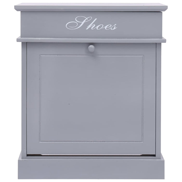 Scarpiera Grigia 50x28x58 cm in Legno di Paulownia cod mxl 42011