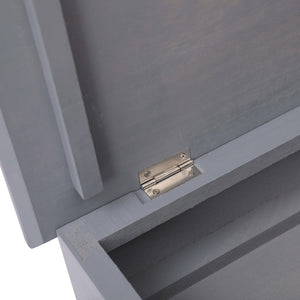 Scarpiera Grigia 50x28x58 cm in Legno di Paulownia cod mxl 42011