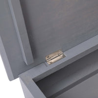 Scarpiera Grigia 50x28x58 cm in Legno di Paulownia 284084