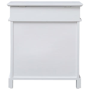 Scarpiera Bianca 50x28x58 cm in Legno di Paulownia cod mxl 48195