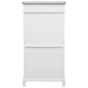 Scarpiera scarpiera mobile portaoggetti ingresso corridoio soggiorno 50 x 28 x 98 cm Legno di Paulownia grigio 02_0021773