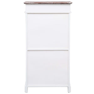 Scarpiera Marrone 50x28x98 cm in Legno di Paulownia