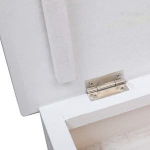 Scarpiera Bianca 50x28x98 cm in Legno di Paulownia 284089