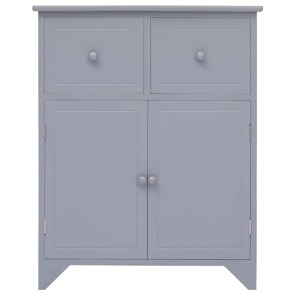 Armadietto Grigio 60x30x75 cm in Legno di Paulownia 284103