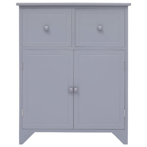 Armadietto Grigio 60x30x75 cm in Legno di Paulownia 284103