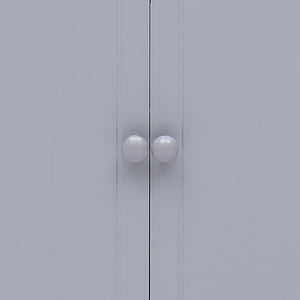 Armadietto Grigio 60x30x75 cm in Legno di Paulownia 284103