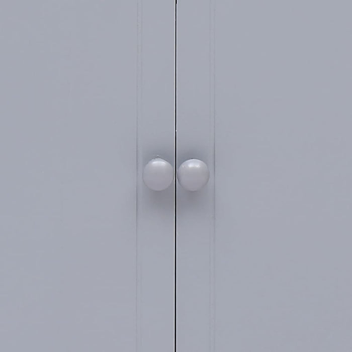 Armadietto Grigio 60x30x75 cm in Legno di Paulownia 284103