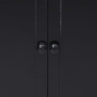 Mobiletto Nero 60x30x75 cm in Legno di Paulownia 284105