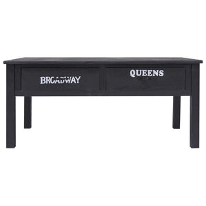 Tavolino da CaffÃ¨ Nero 100x50x45 cm in Legno cod mxl 25102