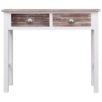 Tavolo Consolle Marrone 90x30x77 cm in Legno
