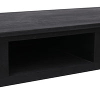 Tavolo Consolle Nero 110x45x76 cm in Legno