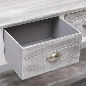Credenza Stile Antico Grigia 115x30x76 cm in Legno 284163